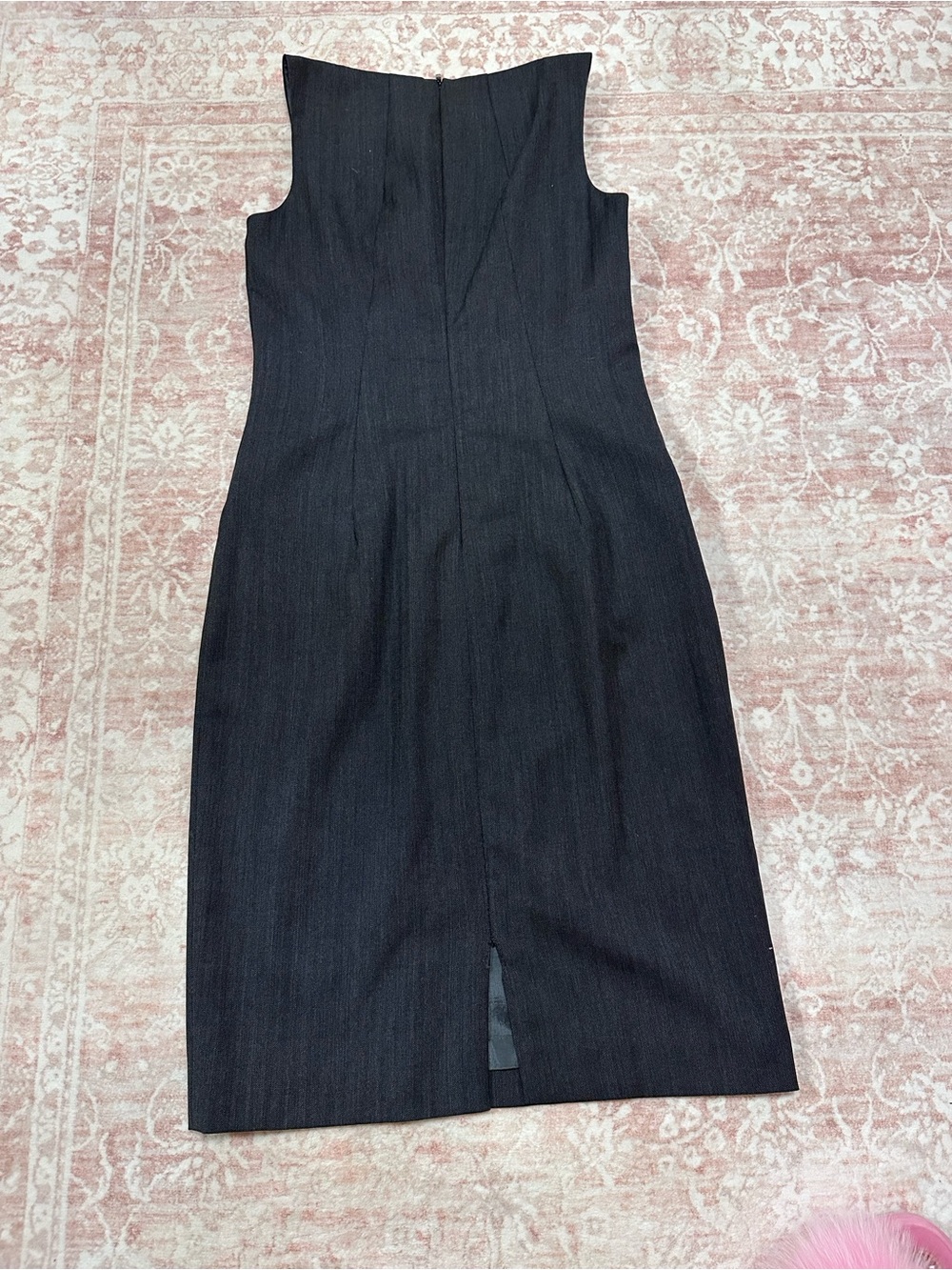 $395 Hugo Boss Virgin Wool Shift Dress - Picture 12 of 15